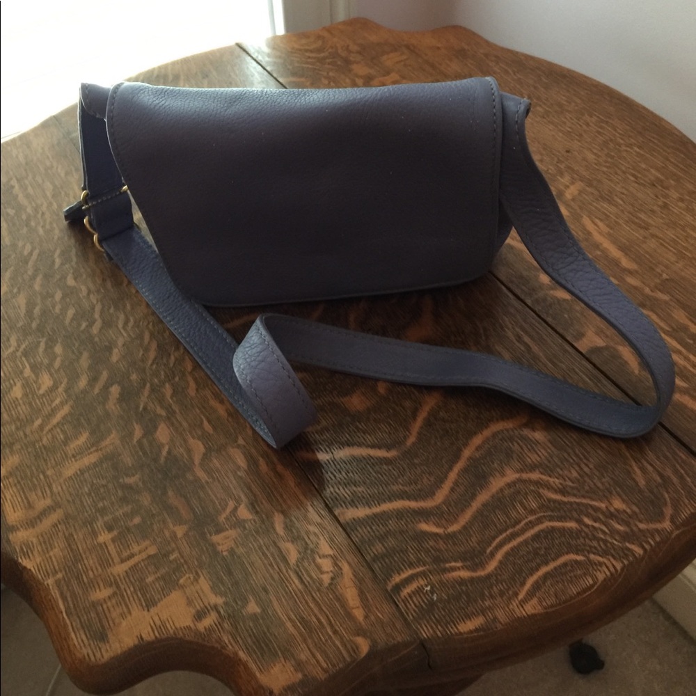 Periwinkle leather purse